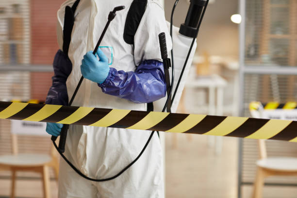 Professional Biohazard Cleanup technician working in Agate, CO